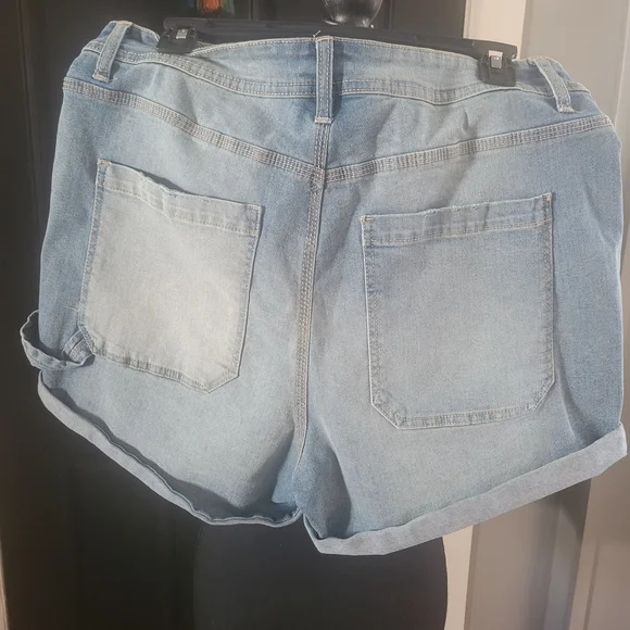 Denim Blue Women's Shorts - Picture 4 of 5